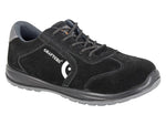 Grafters M847AS Mens Black Suede Work Safety Trainers Shoes S1P Kevlar Midsole