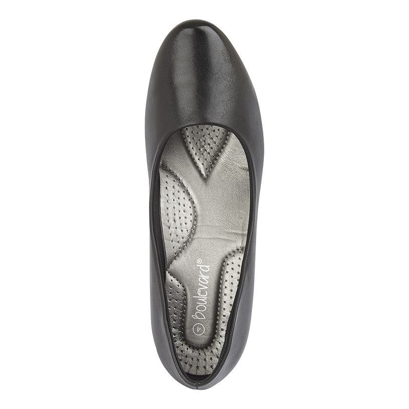 Boulevard L532A Plain Court Shoe - Shuzes