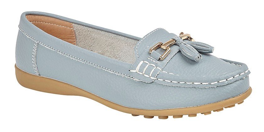 Boulevard L748C Womens Tassle Loafer - Shuzes
