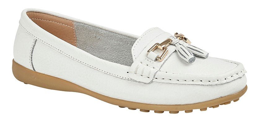 Boulevard L748G Womens Tassle Loafer - Shuzes