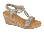 Cipriata L524FS Womens Jewelled Slingback Sandal - Shuzes