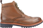 Cotswold Rissington Commando Mens Leather Brogue Boots - Shuzes