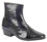 Montecatini MT5113A Mens Leather Cuban Heel Boots - Shuzes