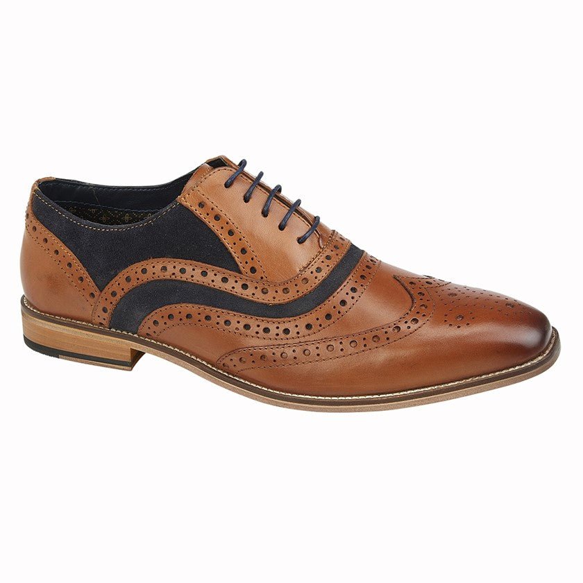 Roamers M001BT Mens Oxford Brogue Shoes - Shuzes