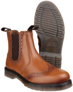 Amblers Dalby Pull On Mens Brogue Boots - Shoe Store Direct