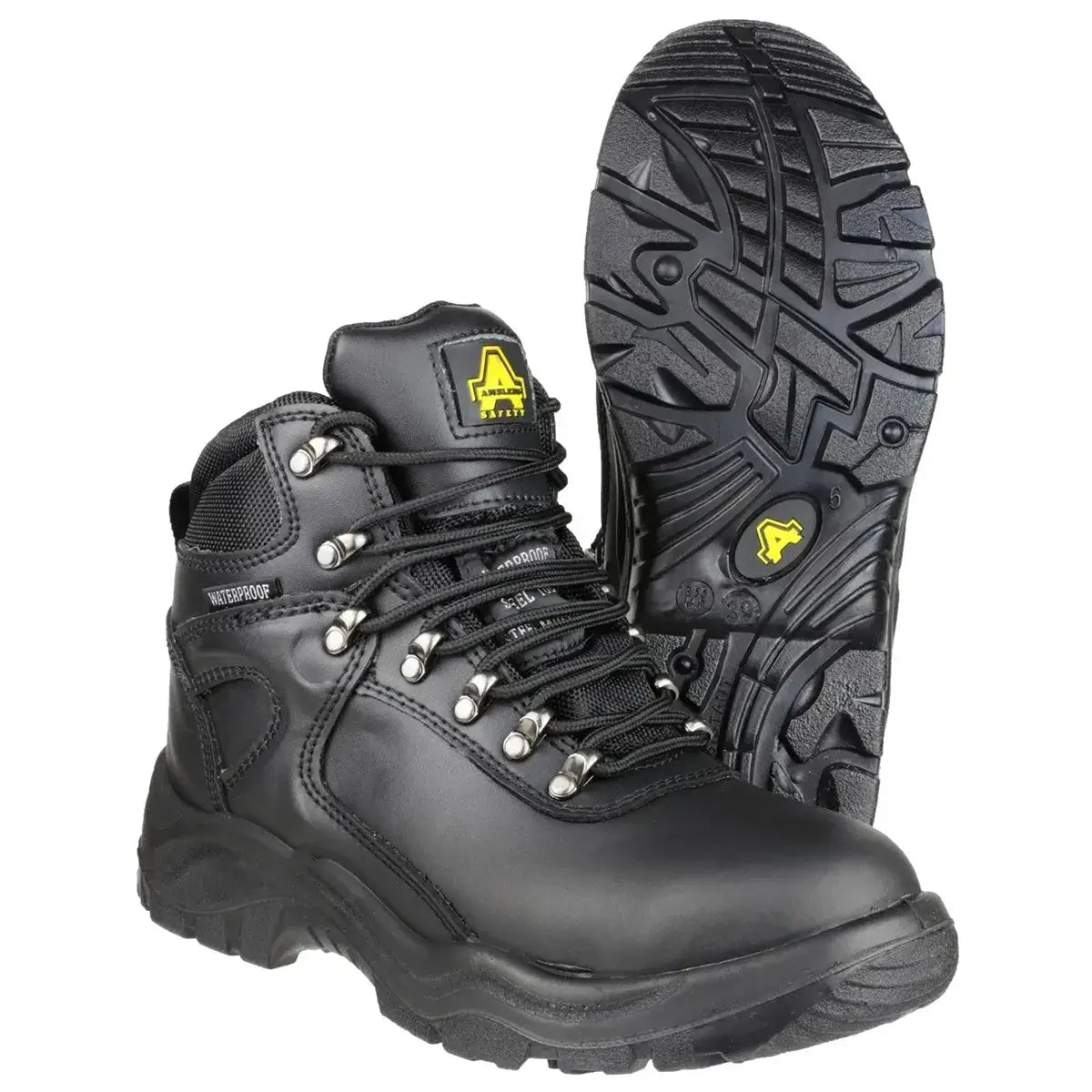 Amblers FS218 Waterproof Steel Toe & Midsole Safety Boots - Shoe Store Direct
