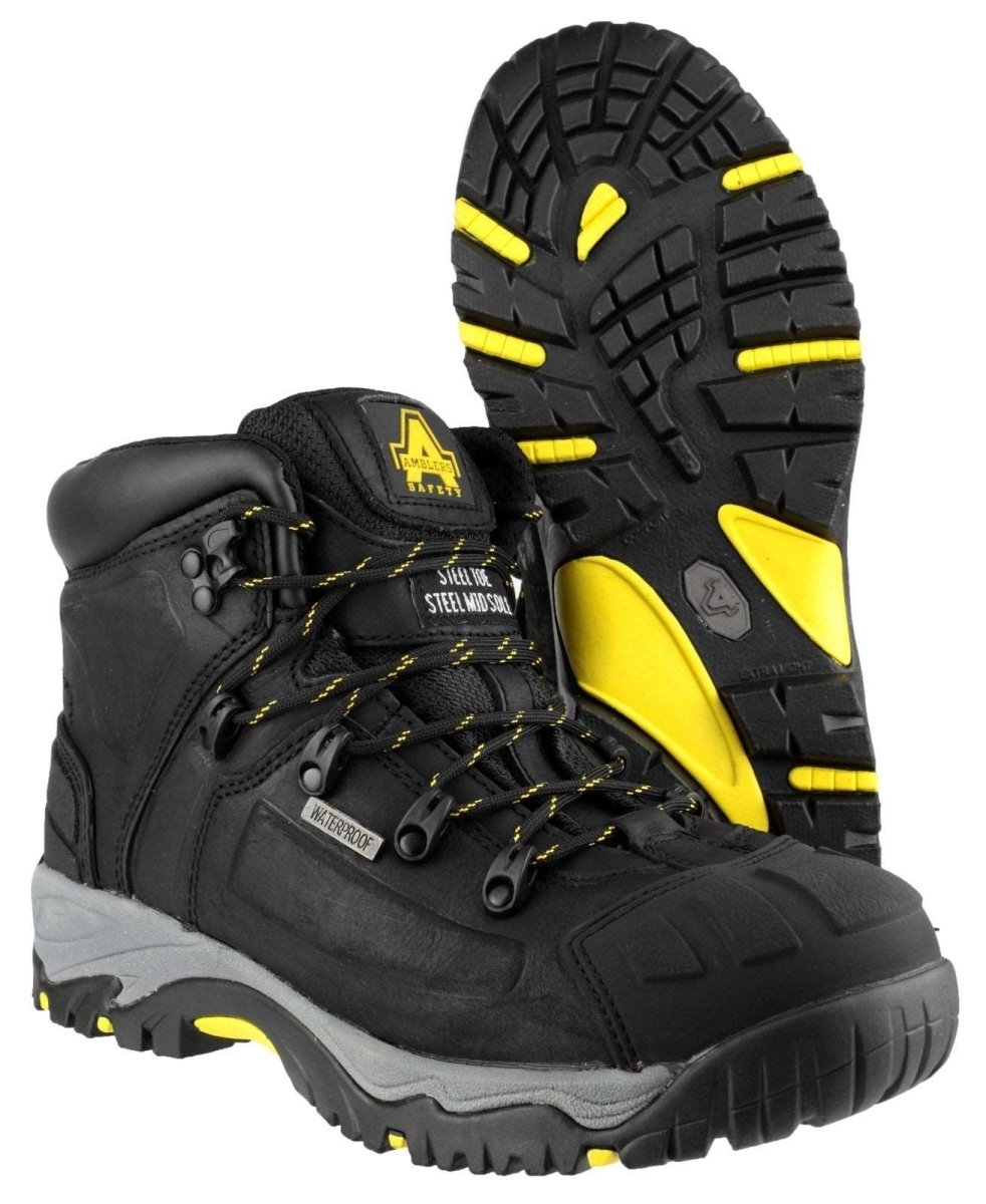 Amblers FS32 Leather Waterproof Steel Toe Safety Boots - Shoe Store Direct