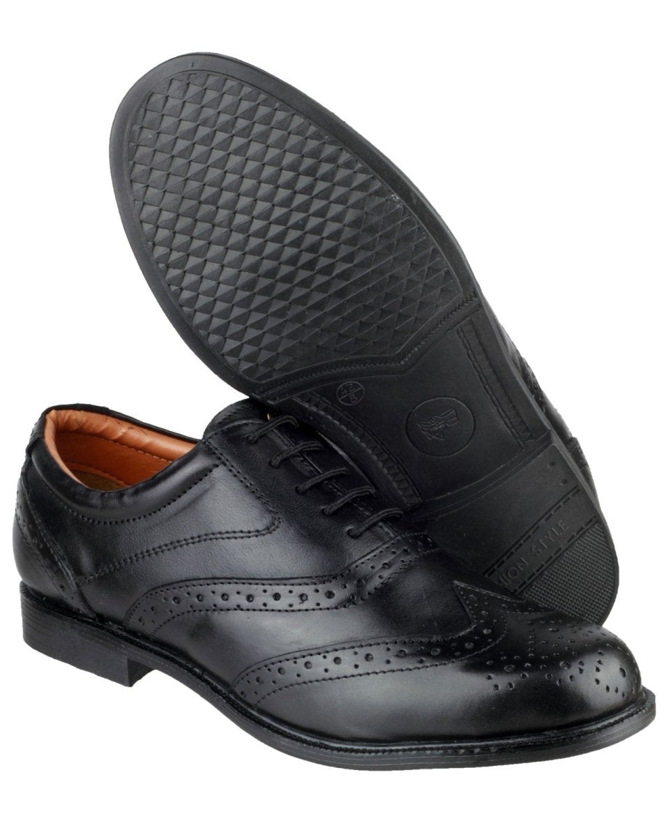 Amblers Liverpool Oxford Brogue Lace Mens Shoes - Shoe Store Direct