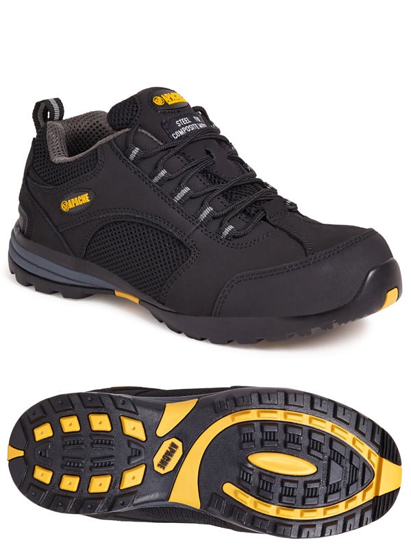 Apache AP318SM Mens Steel Toe Cap Safety Trainers - Shoe Store Direct