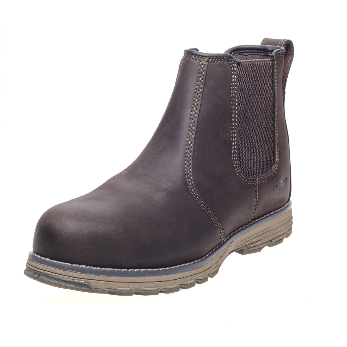 Apache Flyweight Brown Water Resistant Safety Dealer Boots - Shoe Store Direct