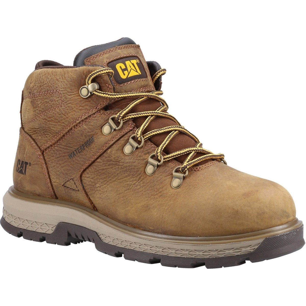 Caterpillar Exposition Waterproof Steel Toe Safety Hiker Boots - Shoe Store Direct