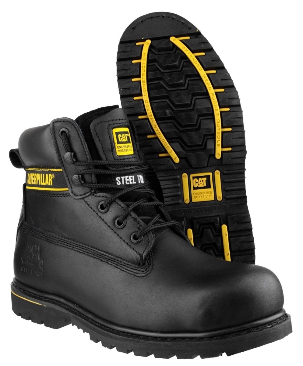 Caterpillar Holton Goodyear Welted Safety Boots - Shoe Store Direct