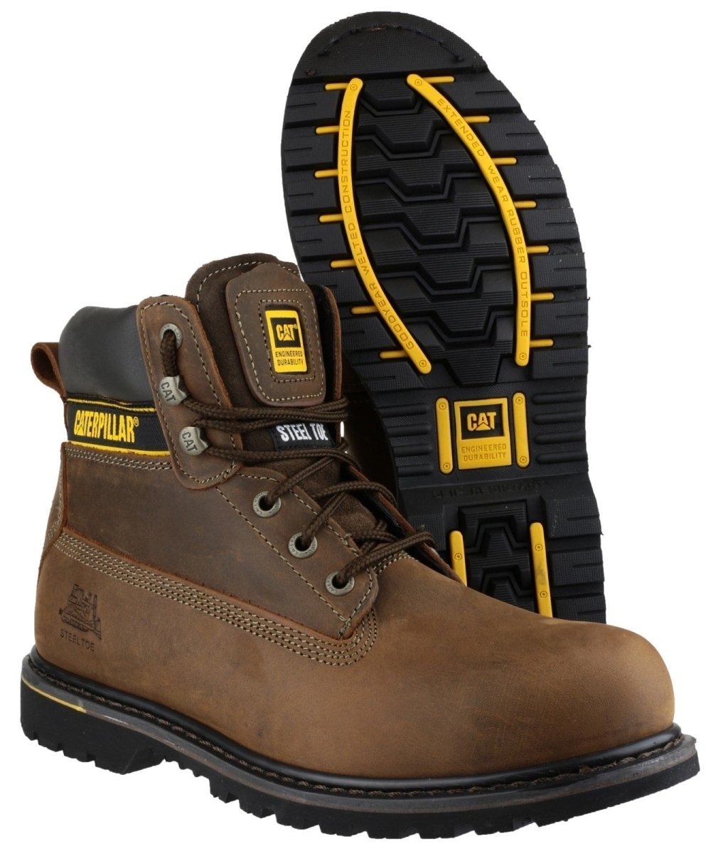 Caterpillar Holton Goodyear Welted Safety Boots - Shoe Store Direct