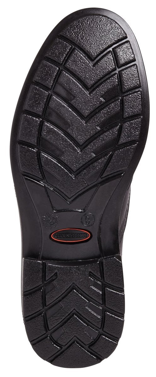 City Knights SS500CM Black Brogue Steel Toe Safety Shoes - Shoe Store Direct