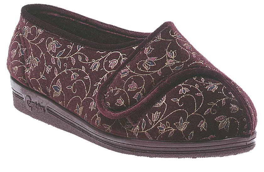Comfylux LS467D Womens Touch Fastening Slipper - Shoe Store Direct