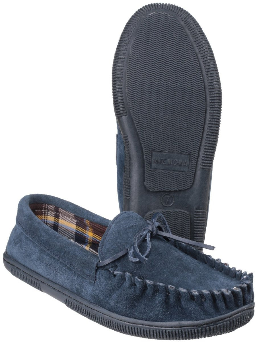 Cotswold Alberta Slip On Moccasin Slippers - Shoe Store Direct