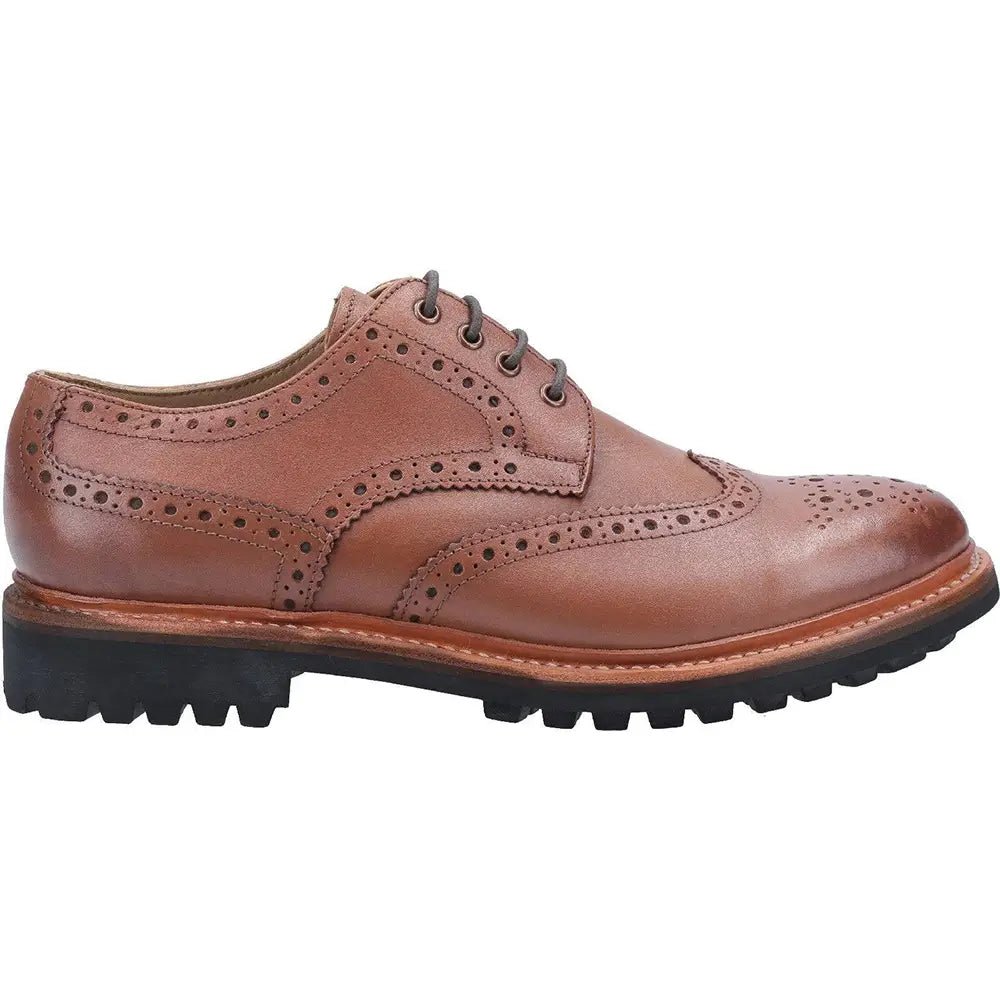 Cotswold Quenington Commando Mens Leather Brogue Shoes - Shoe Store Direct