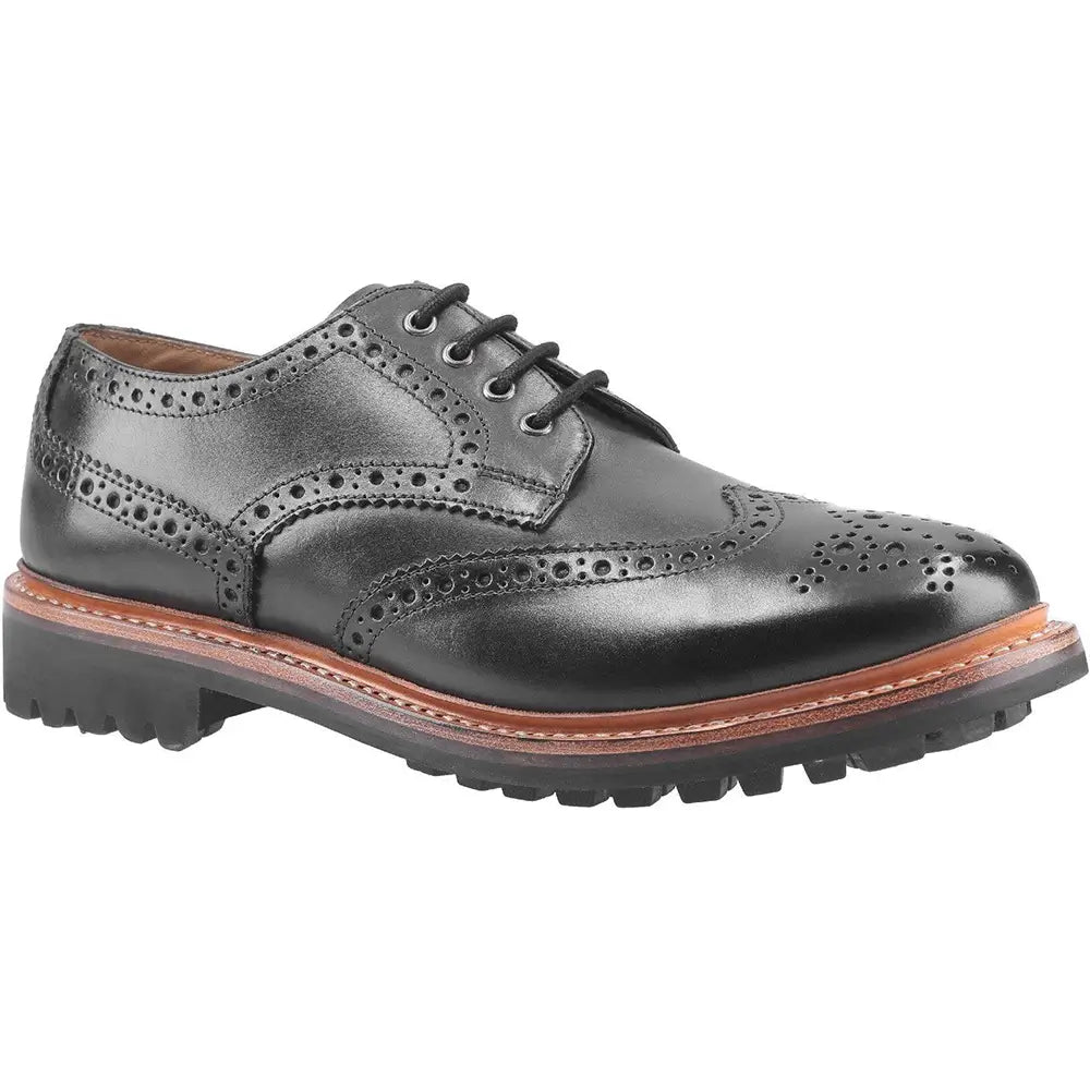 Cotswold Quenington Commando Mens Leather Brogue Shoes - Shoe Store Direct