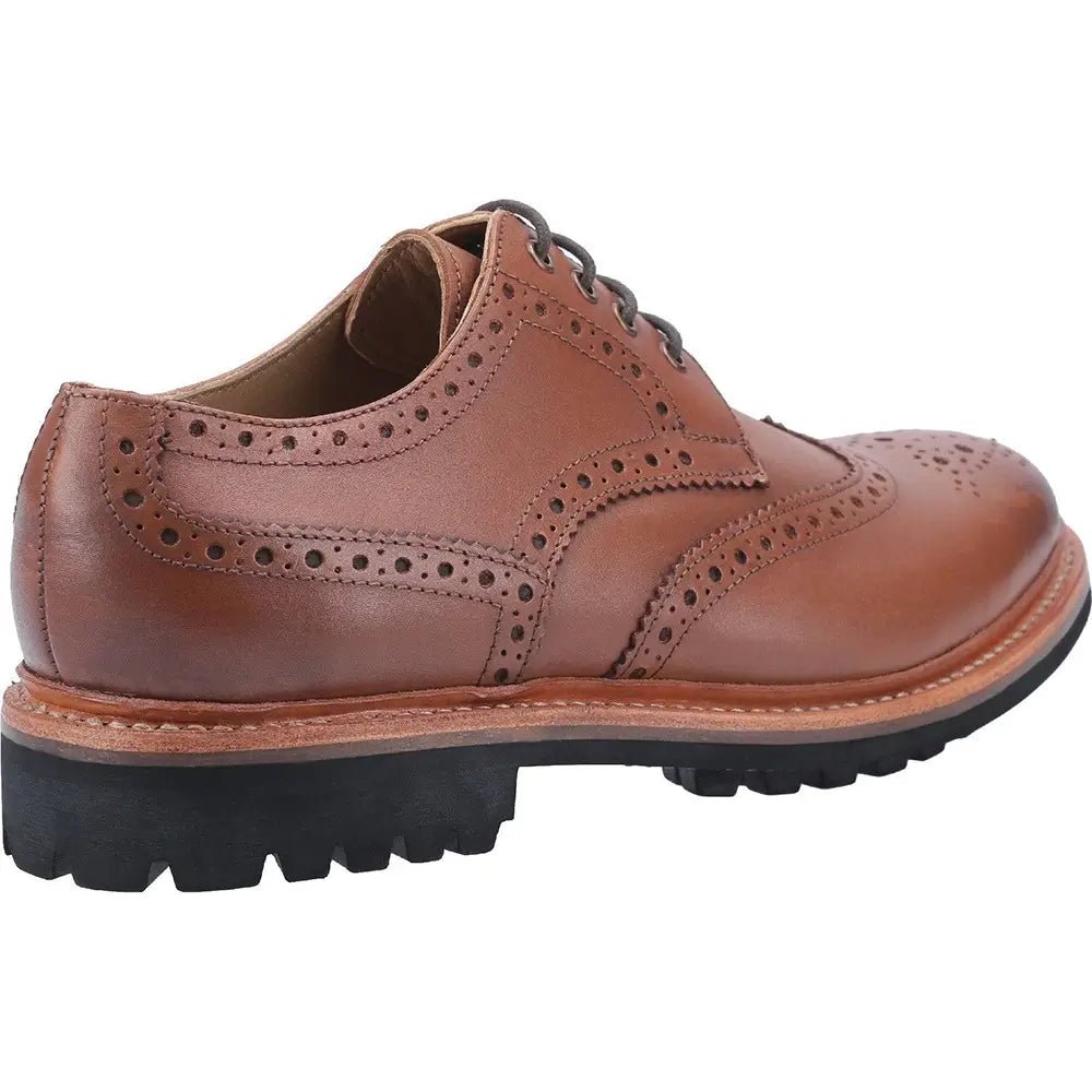 Cotswold Quenington Commando Mens Leather Brogue Shoes - Shoe Store Direct