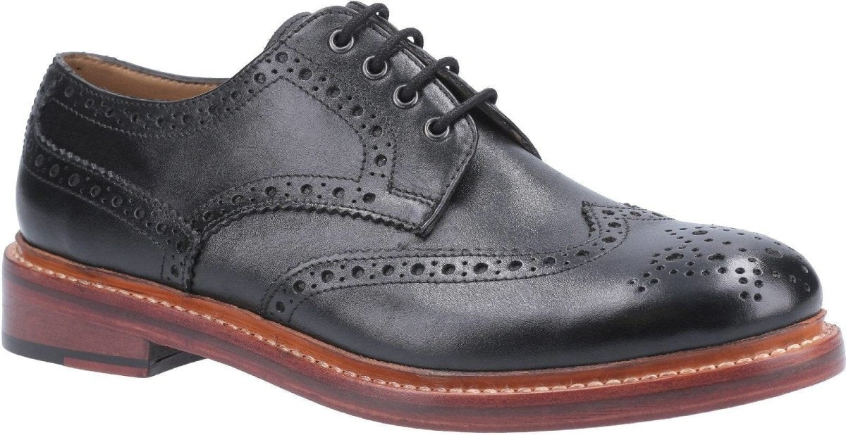 Cotswold Quenington Mens Leather Brogue Shoes - Shoe Store Direct