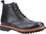 Cotswold Rissington Commando Mens Leather Brogue Boots - Shoe Store Direct