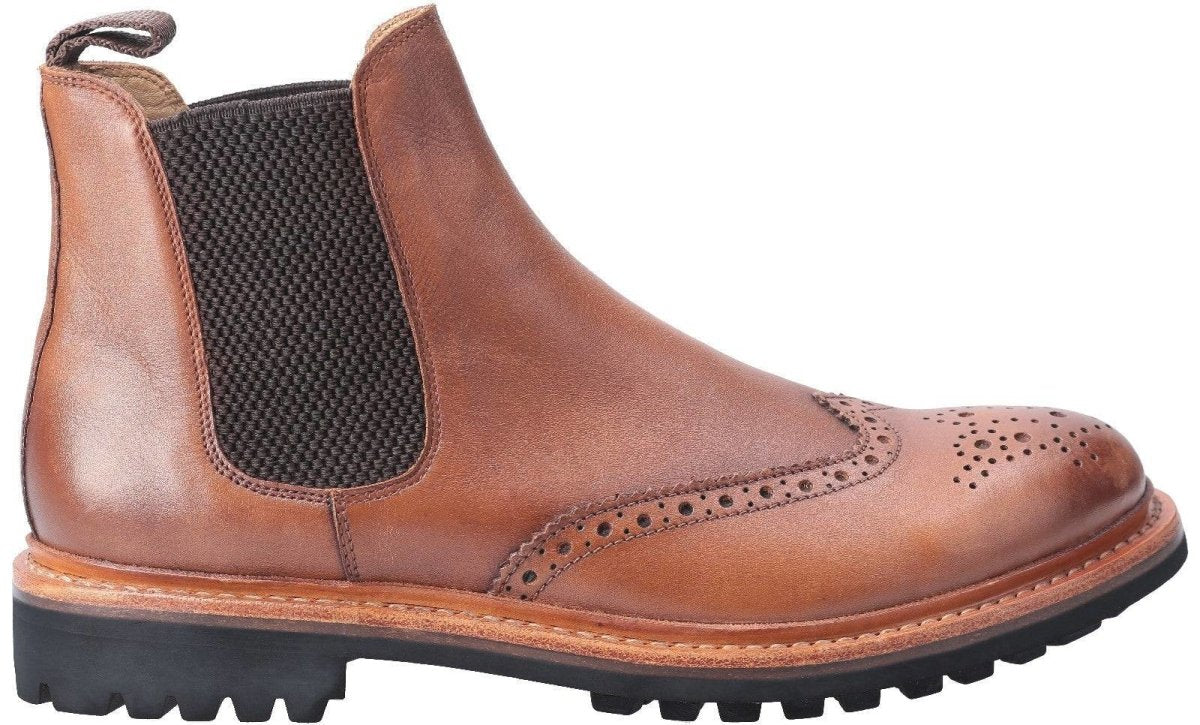 Cotswold Siddington Commando Mens Chelsea Brogue Boots - Shoe Store Direct