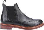 Cotswold Siddington Mens Leather Chelsea Brogue Boots - Shoe Store Direct