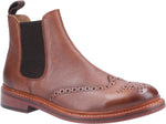 Cotswold Siddington Mens Leather Chelsea Brogue Boots - Shoe Store Direct