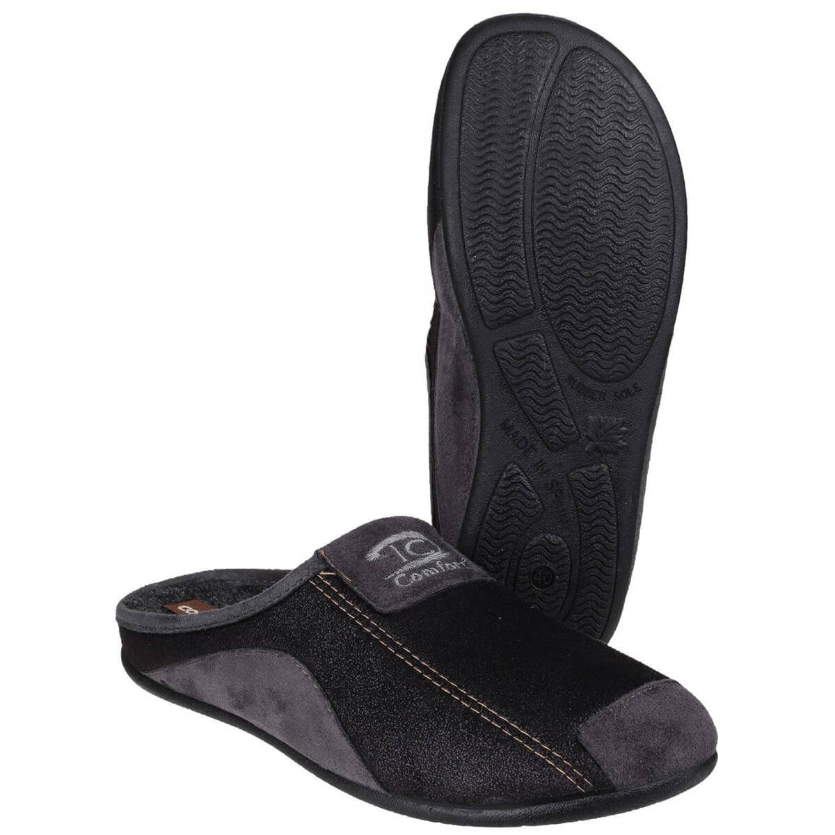 Cotswold Westwell Mens Suede Loafer Mule Slippers - Shoe Store Direct