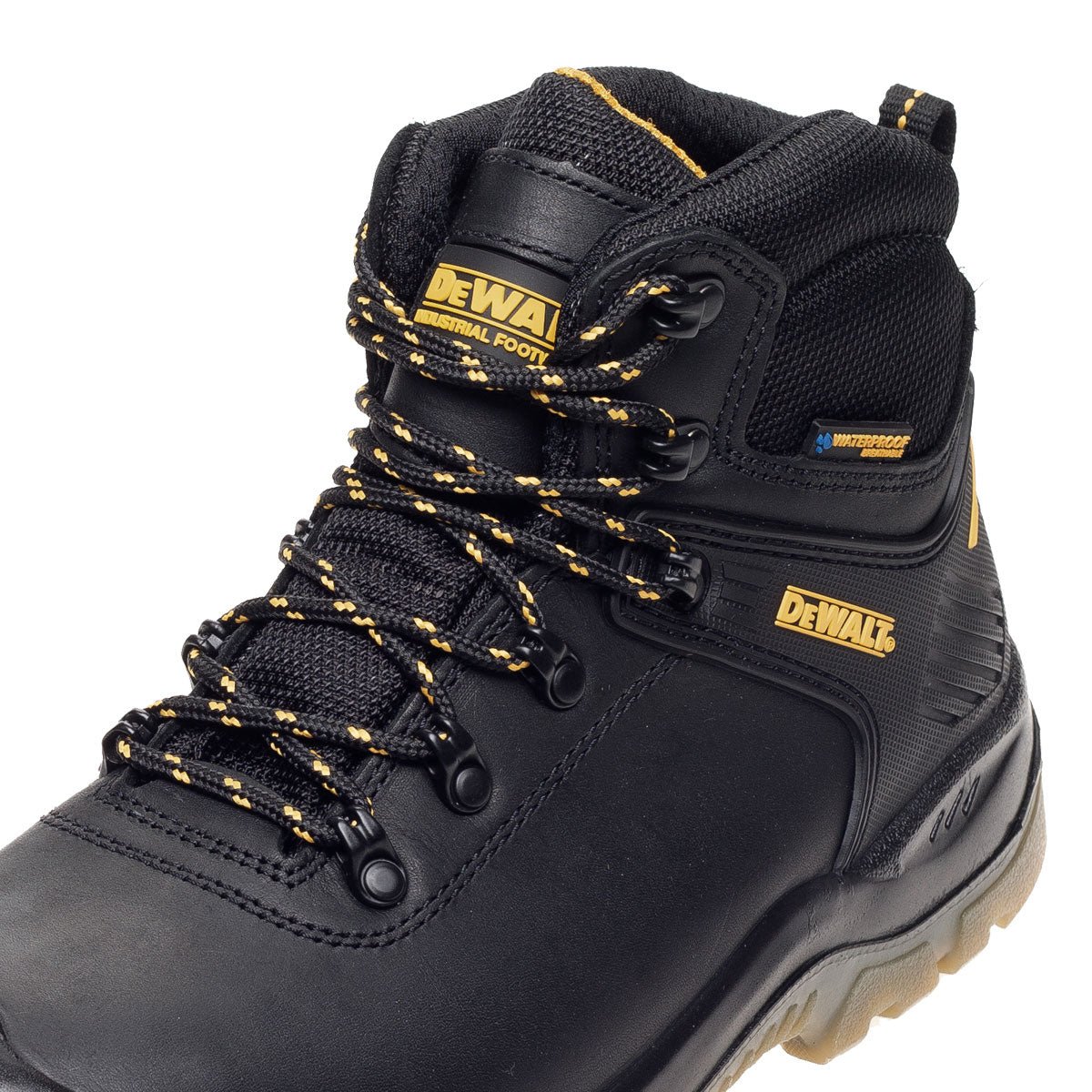 DeWalt Newark Waterproof Safety Hiker Boots - Black - Shoe Store Direct