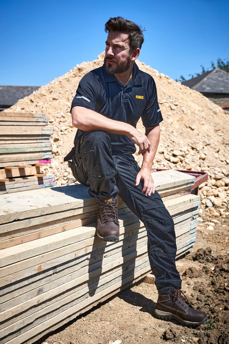 DeWalt Newark Waterproof Safety Hiker Boots - Brown - Shoe Store Direct
