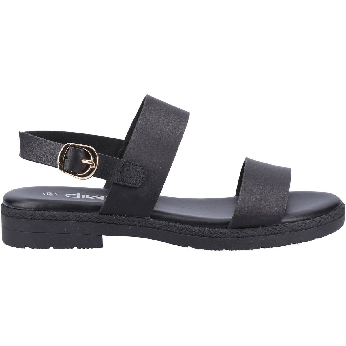 Divaz Mia Ladies Vegan-Friendly Adjustable Buckle Summer Sandals - Shoe Store Direct