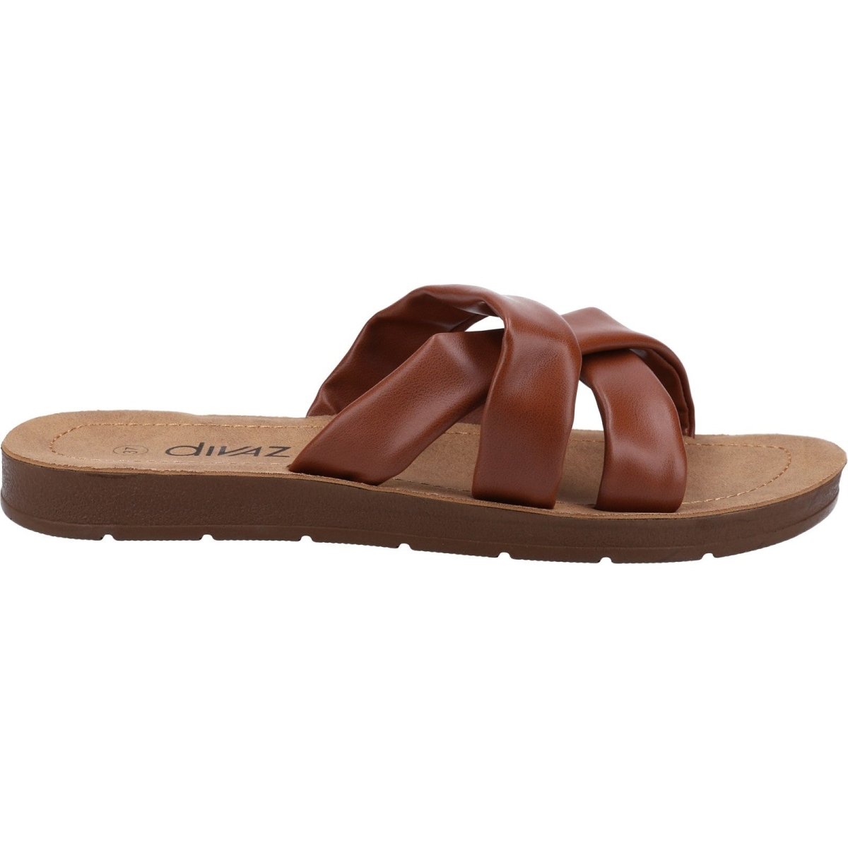 Divaz Zurich Vegan-Friendly Ladies Summer Sliders - Shoe Store Direct