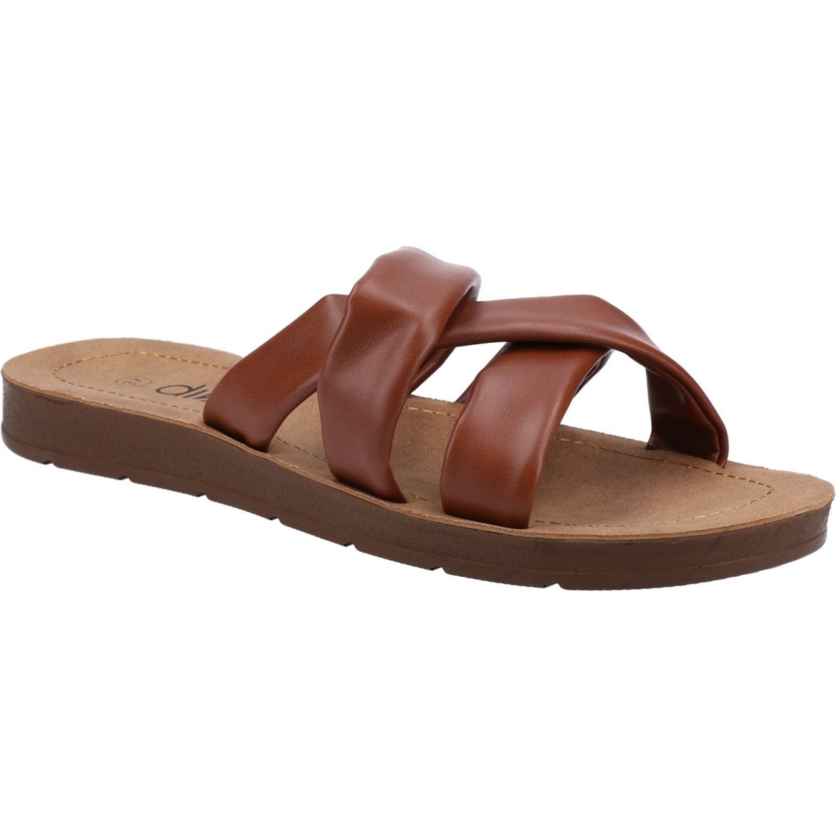 Divaz Zurich Vegan-Friendly Ladies Summer Sliders - Shoe Store Direct