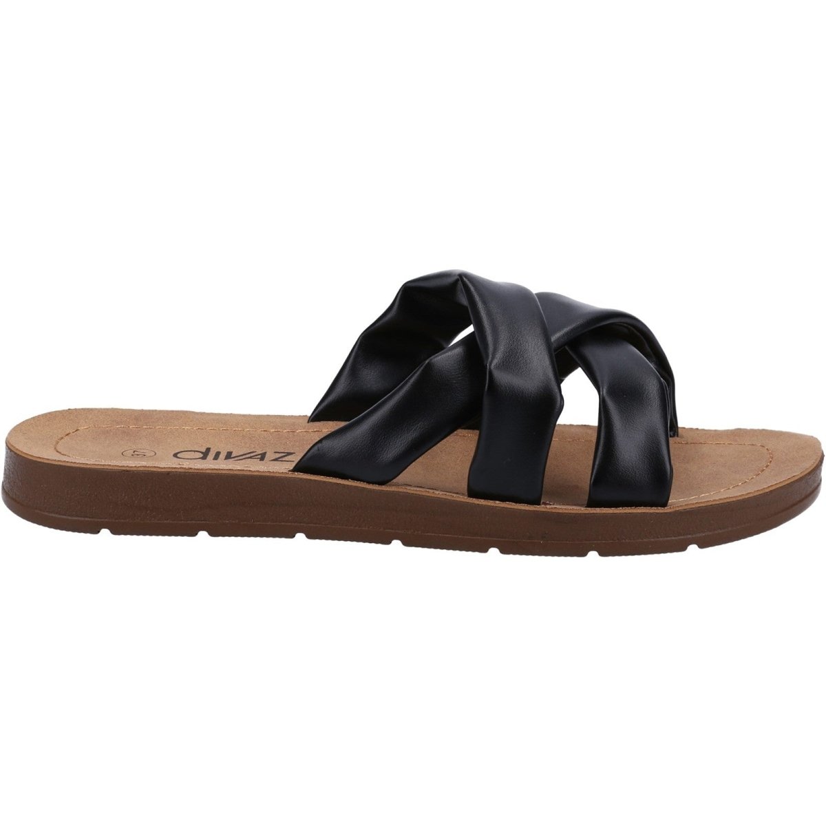 Divaz Zurich Vegan-Friendly Ladies Summer Sliders - Shoe Store Direct