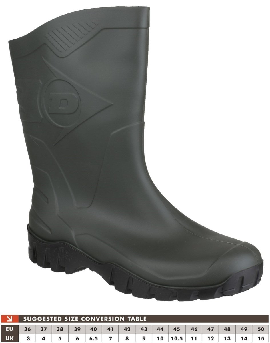 Dunlop Dee Mid-Calf Wellington Boots - Shoe Store Direct
