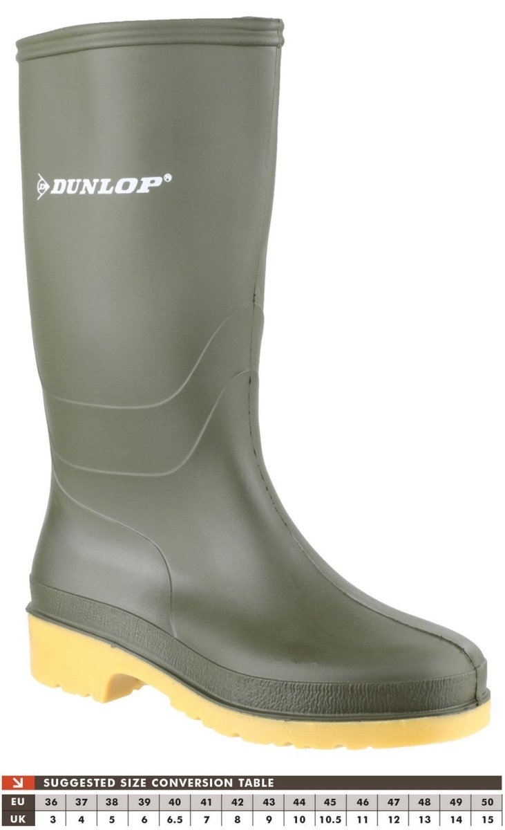 Dunlop Dull Kids Wellington Boots - Shoe Store Direct
