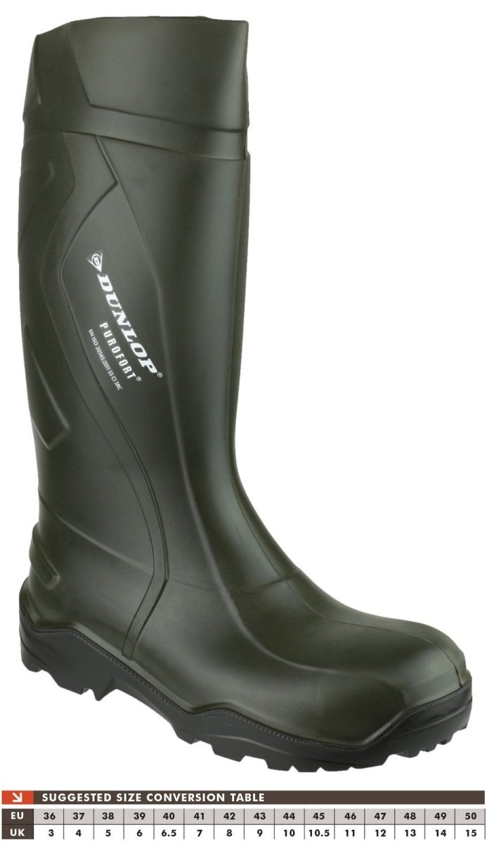 Dunlop Purofort+ Full Safety Wellington Boots - Shoe Store Direct