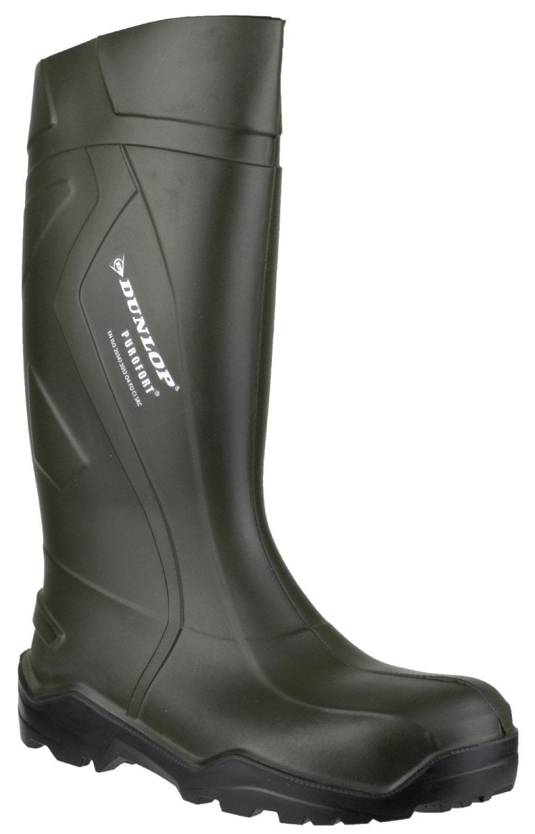 Dunlop Purofort+ Plain Rubber Wellington Boots - Shoe Store Direct