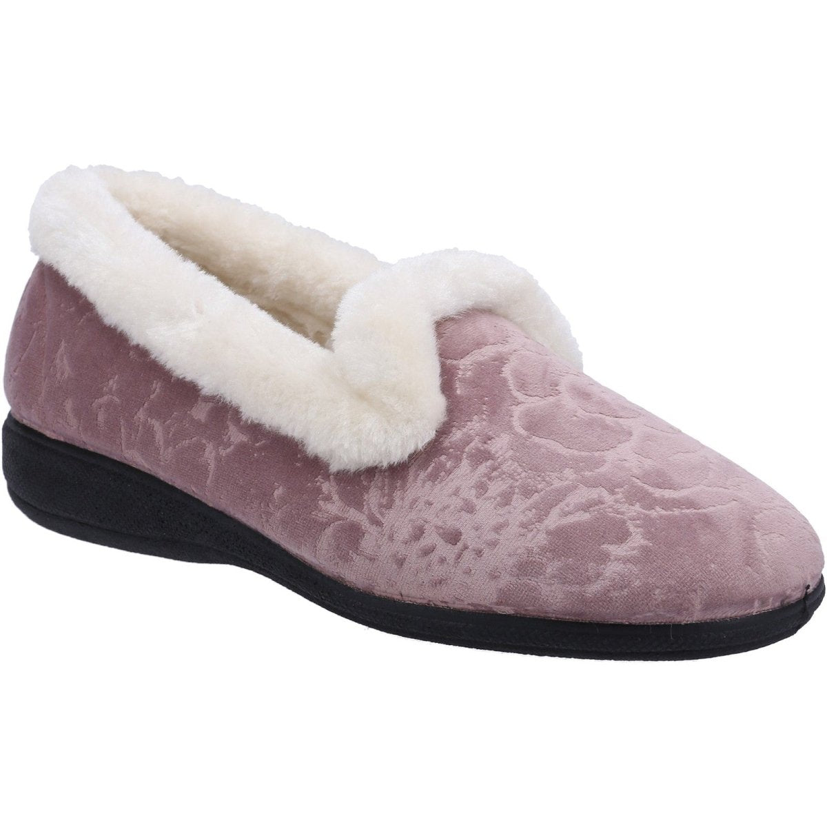 Fleet & Foster Adelaide Memory Foam Classic Ladies Slippers - Shoe Store Direct