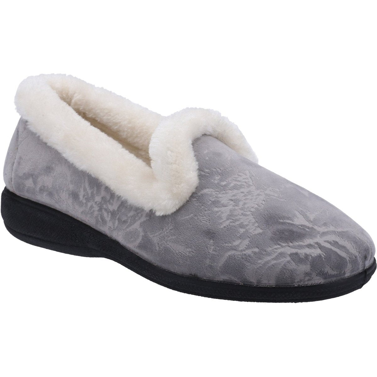 Fleet & Foster Adelaide Memory Foam Classic Ladies Slippers - Shoe Store Direct