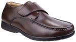Fleet & Foster Fred Dual Fit Moccasin Touch Fastening Mens Shoes UK 6-12 - Shoe Store Direct