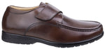 Fleet & Foster Fred Dual Fit Moccasin Touch Fastening Mens Shoes UK 6-12 - Shoe Store Direct