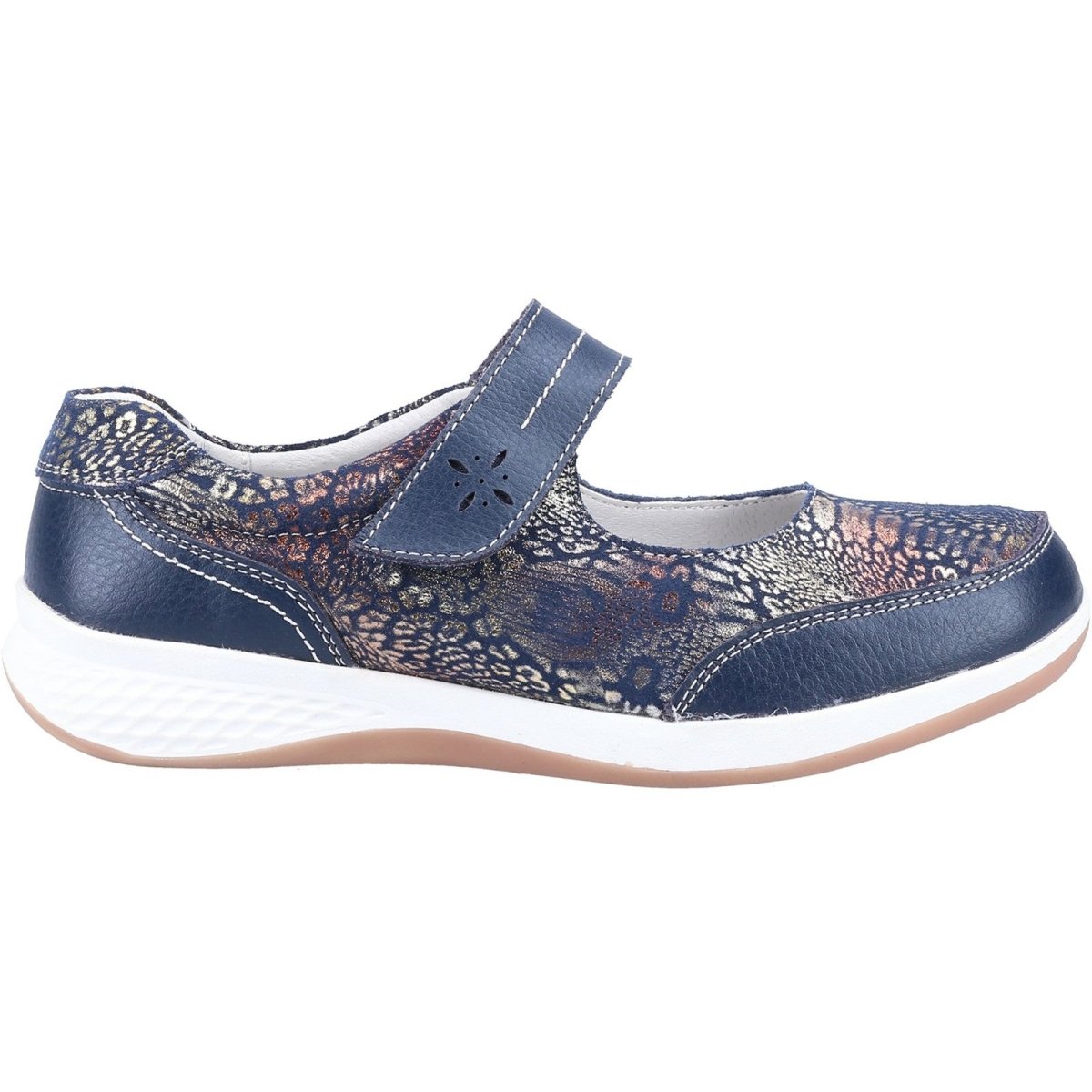 Fleet & Foster Laura Ladies Mary Jane Touch-Fastening Shoes - Shoe Store Direct