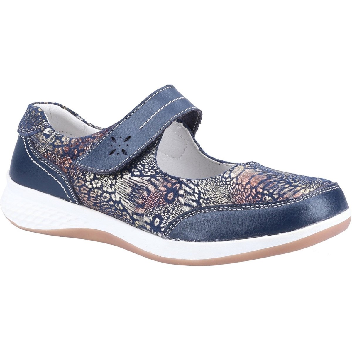 Fleet & Foster Laura Ladies Mary Jane Touch-Fastening Shoes - Shoe Store Direct