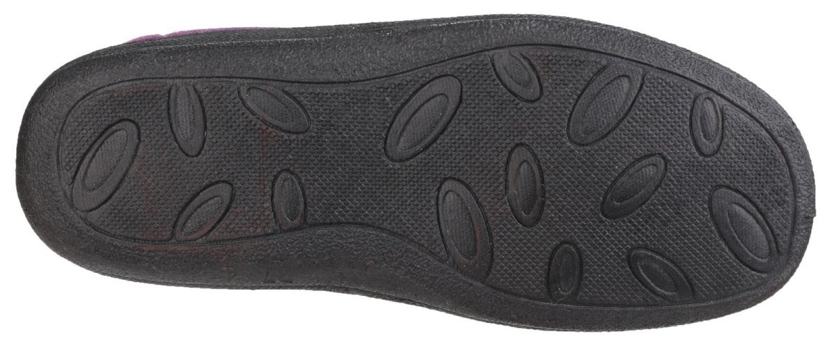 Fleet & Foster Levitt Touch Fastening Ladies Bootie Slippers - Shoe Store Direct