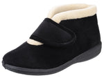 Fleet & Foster Levitt Touch Fastening Ladies Bootie Slippers - Shoe Store Direct