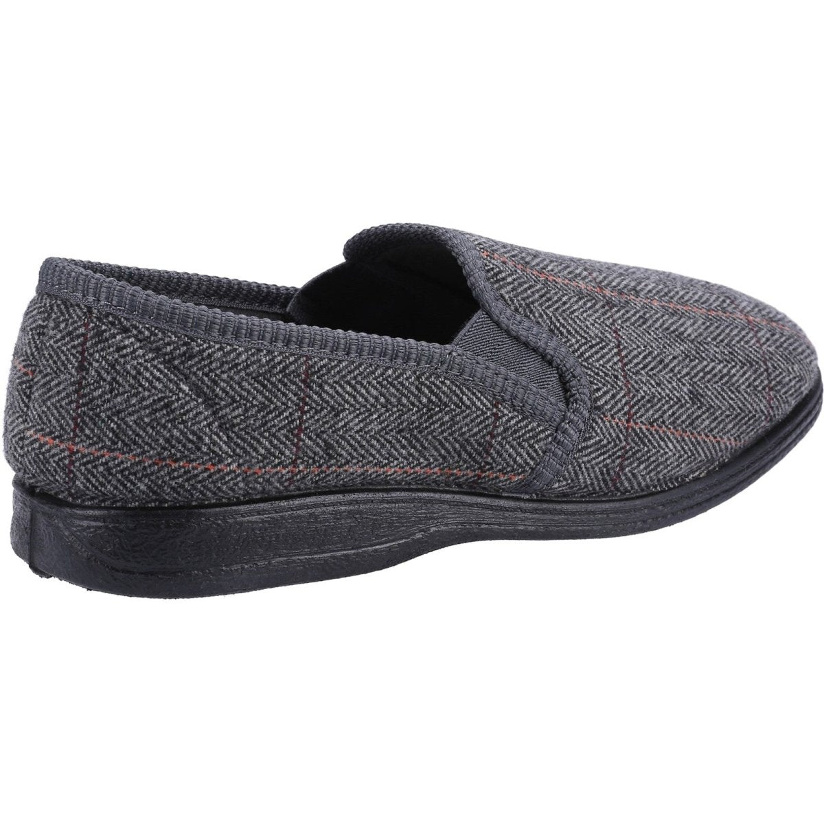 Fleet & Foster Mitchell Chequered Mens Classic Slippers - Shoe Store Direct