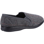 Fleet & Foster Mitchell Chequered Mens Classic Slippers - Shoe Store Direct