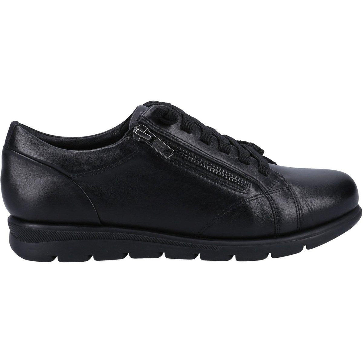 Fleet & Foster Polperro Leather Comfort Side-Zip Ladies Shoes - Shoe Store Direct